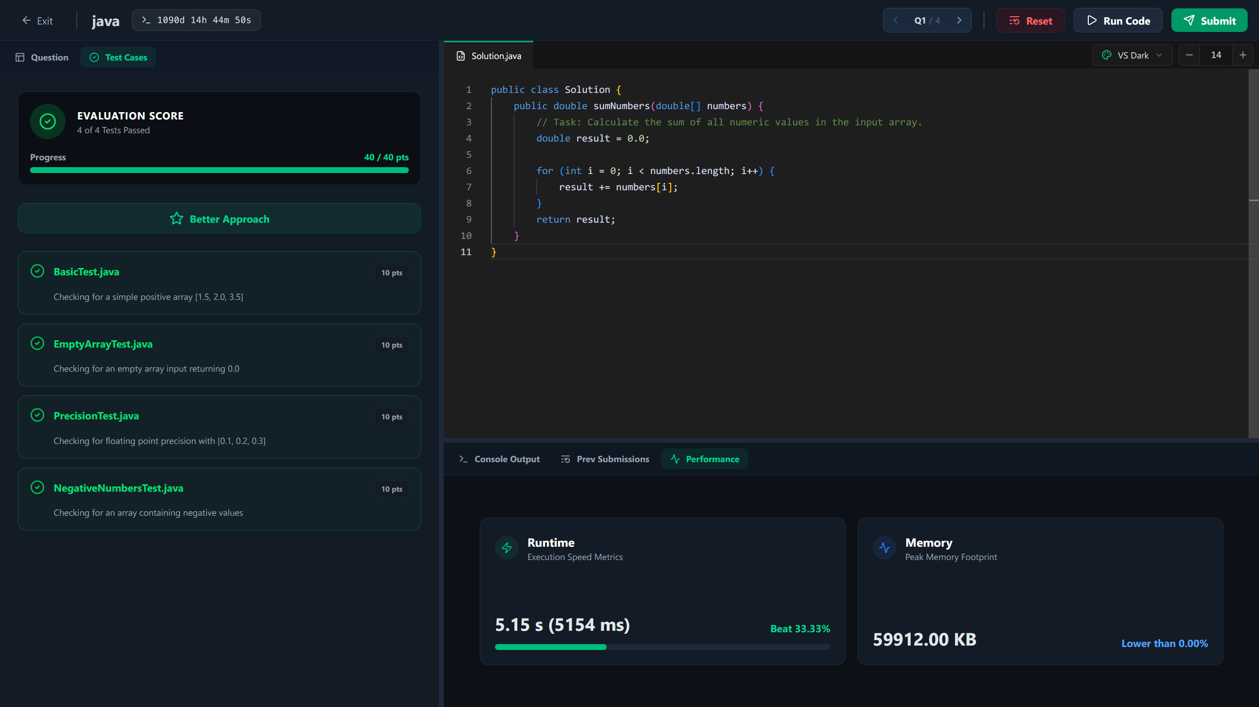 Code Evaluation Engine